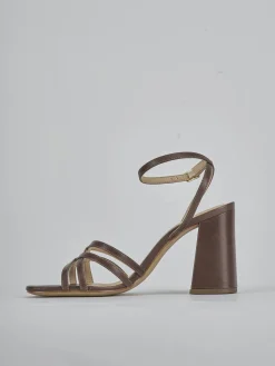 New Sandali tacco 8cm pelle testa Donna Sandali Tacco Alto