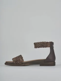 New Sandali tacco 2cm pelle testa Donna Sandali Tacco Basso