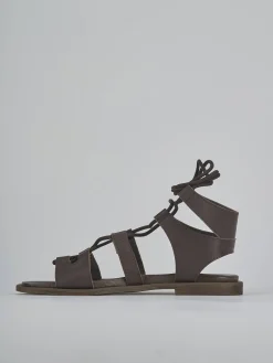 New Sandali tacco 1cm pelle testa Donna Sandali Tacco Basso