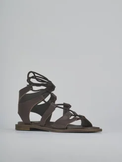 New Sandali tacco 1cm pelle testa Donna Sandali Tacco Basso