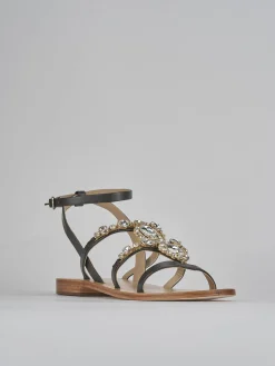 Sandali tacco 1cm pelle testa Donna Sandali Tacco Basso