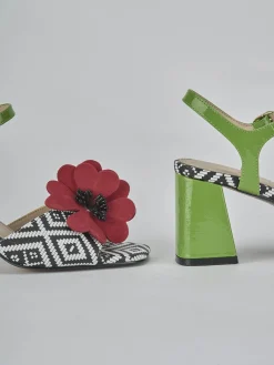 Discount Sandali tacco 7cm pelle Donna Sandali Tacco Alto