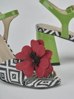 Discount Sandali tacco 7cm pelle Donna Sandali Tacco Alto