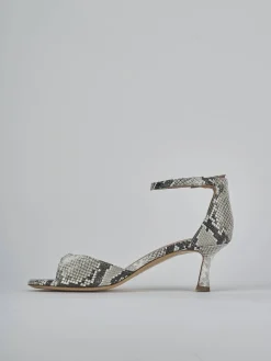 Discount Sandali tacco 5cm pitone Donna Sandali Tacco Alto