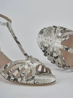 Online Sandali tacco 5cm pitone Donna Sandali Tacco Alto