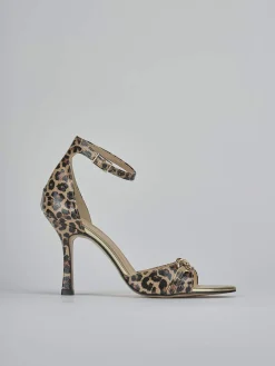 Sandali tacco 9cm raso Donna Sandali Tacco Alto