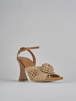 Sale Sandali tacco 8cm tessuto Donna Sandali Tacco Alto