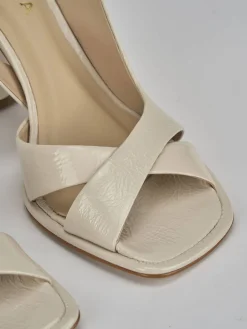 New Sandali tacco 9cm vernice Donna Sandali Tacco Alto