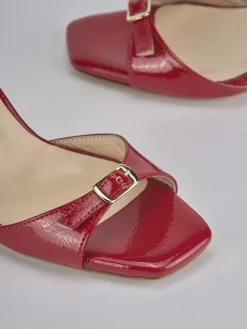 Best Sandali tacco 7cm vernice Donna Sandali Tacco Alto