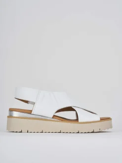 Hot Sandali zeppa 4 cm pelle Donna Sandali Zeppa