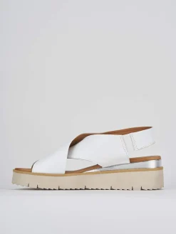 Hot Sandali zeppa 4 cm pelle Donna Sandali Zeppa