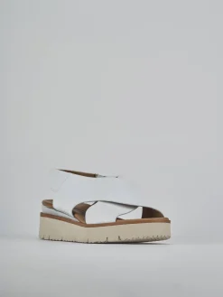 Hot Sandali zeppa 4 cm pelle Donna Sandali Zeppa