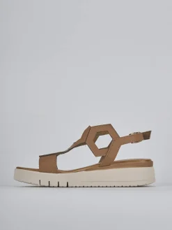 Sandali zeppa tacco 3cm pelle Donna Sandali Zeppa