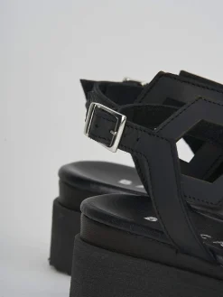 Online Sandali zeppa tacco 3cm pelle Donna Sandali Zeppa