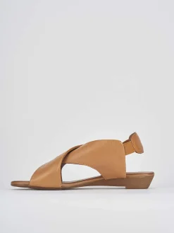 Sandali zeppa tacco 3cm pelle Donna Sandali Zeppa