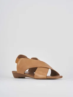 Sandali zeppa tacco 3cm pelle Donna Sandali Zeppa