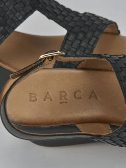 Online Sandali zeppa tacco 7cm pelle Donna Sandali Zeppa