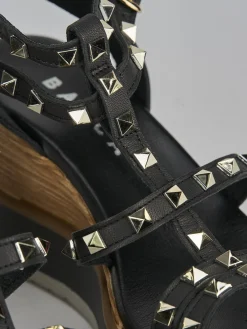 Online Sandali zeppa tacco 8cm pelle Donna Sandali Zeppa