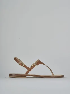 Hot Sandalo infradito tacco 1 cm pelle Donna Sandali Tacco Basso