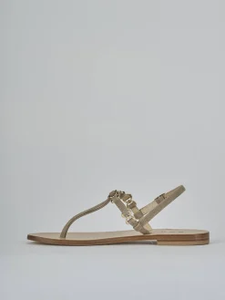 Sandalo infradito tacco 1 cm camoscio Donna Sandali Tacco Basso