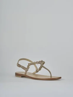 Sandalo infradito tacco 1 cm camoscio Donna Sandali Tacco Basso