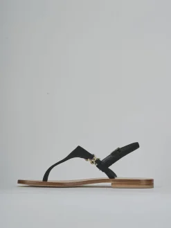 Sale Sandalo infradito tacco 1 cm camoscio Donna Sandali Tacco Basso