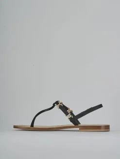 Clearance Sandalo infradito tacco 1 cm camoscio Donna Sandali Tacco Basso