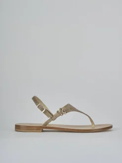 Outlet Sandalo infradito tacco 1 cm camoscio Donna Sandali Tacco Basso