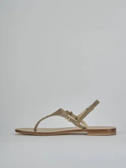 Outlet Sandalo infradito tacco 1 cm camoscio Donna Sandali Tacco Basso