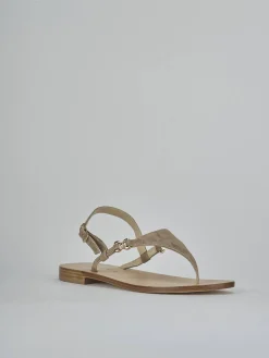 Outlet Sandalo infradito tacco 1 cm camoscio Donna Sandali Tacco Basso