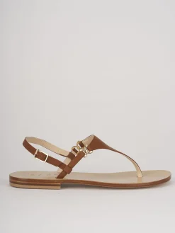 Online Sandalo infradito tacco 1 cm pelle Donna Sandali Tacco Basso