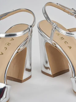 Sale Sandalo tacco 7 cm pelle Donna Sandali Tacco Alto