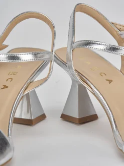 Discount Sandalo tacco 7 cm pelle Donna Sandali Tacco Alto