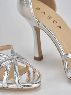 Hot Sandalo tacco 9 cm pelle Donna Sandali Tacco Alto