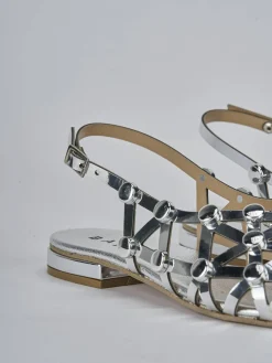 Discount Sandalo tacco 2 cm pelle Donna Sandali Tacco Basso