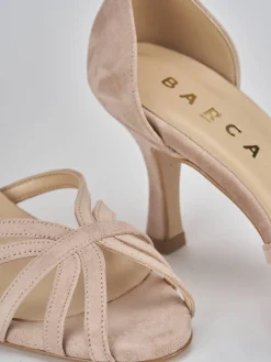 Sale Sandalo tacco 7 cm camoscio Donna Sandali Tacco Alto