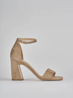 Discount Sandalo tacco 9 cm camoscio Donna Sandali Tacco Alto