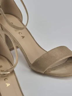 Sandalo tacco 6 cm camoscio Donna Sandali Tacco Alto