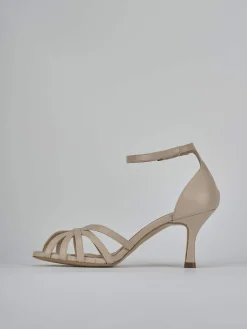 Discount Sandalo tacco 7 cm pelle Donna Sandali Tacco Alto