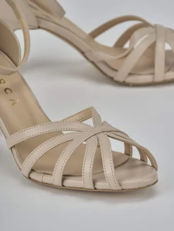 Discount Sandalo tacco 7 cm pelle Donna Sandali Tacco Alto