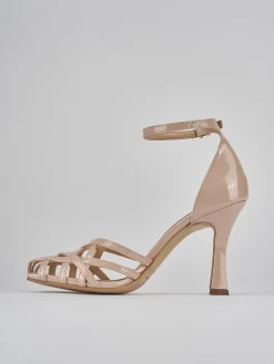 Outlet Sandalo tacco 9 cm vernice Donna Sandali Tacco Alto