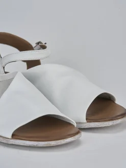 Sandalo tacco 1 cm pelle Donna Sandali Tacco Basso