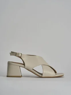 Discount Sandalo tacco 5 cm pelle Donna Sandali Tacco Alto