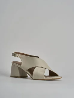 Discount Sandalo tacco 5 cm pelle Donna Sandali Tacco Alto