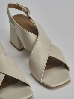 Discount Sandalo tacco 5 cm pelle Donna Sandali Tacco Alto