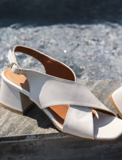 Discount Sandalo tacco 5 cm pelle Donna Sandali Tacco Alto