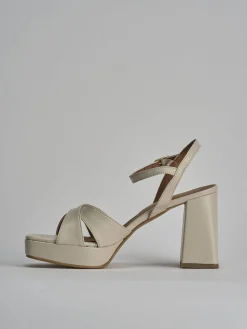 Sale Sandalo tacco 8 cm pelle Donna Sandali Tacco Alto