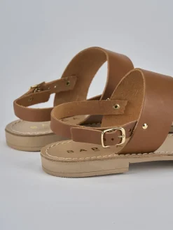 Outlet Sandalo tacco 1 cm pelle Donna Sandali Tacco Basso