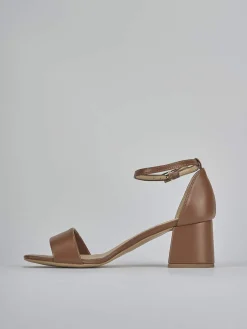 Outlet Sandalo tacco 6 cm pelle Donna Sandali Tacco Alto