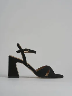 Hot Sandalo tacco 8 cm camoscio Donna Sandali Tacco Alto